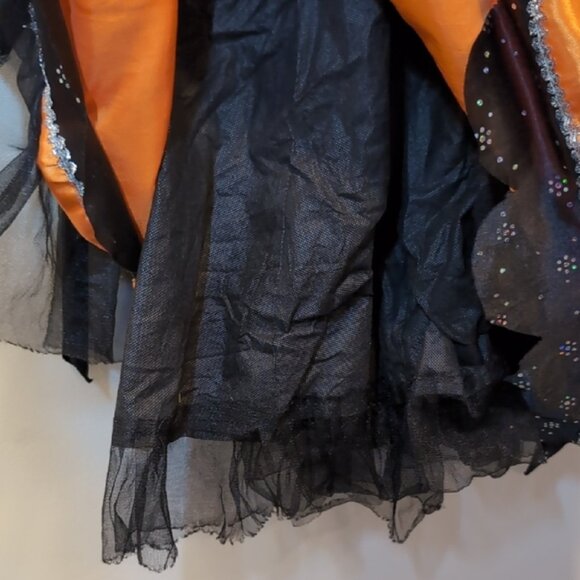 3/$20 Rubie's Halloween Witch Costume Long Flare Sleeve Dress Tulle Party - Picture 12 of 15